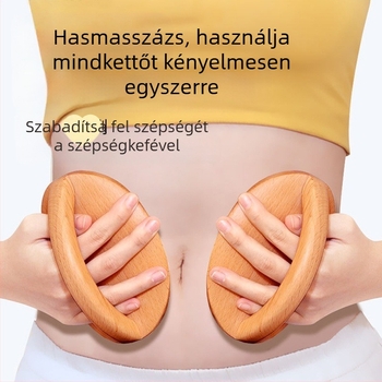 Műanyag vákuumkészülék egykezes masszázskefével és 20 ml illóolajjal