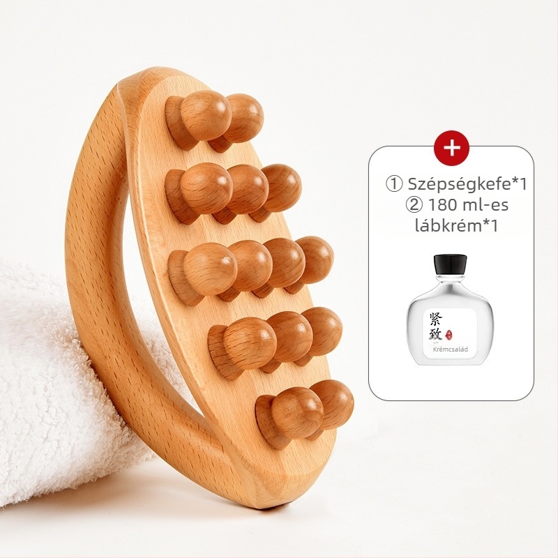 Műanyag vákuumkészülék egykezes masszázskefével és 20 ml illóolajjal