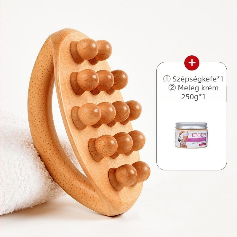 Műanyag vákuumkészülék egykezes masszázskefével és 20 ml illóolajjal