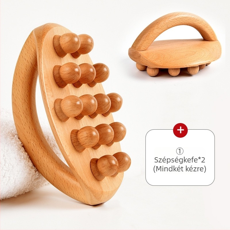 Műanyag vákuumkészülék egykezes masszázskefével és 20 ml illóolajjal