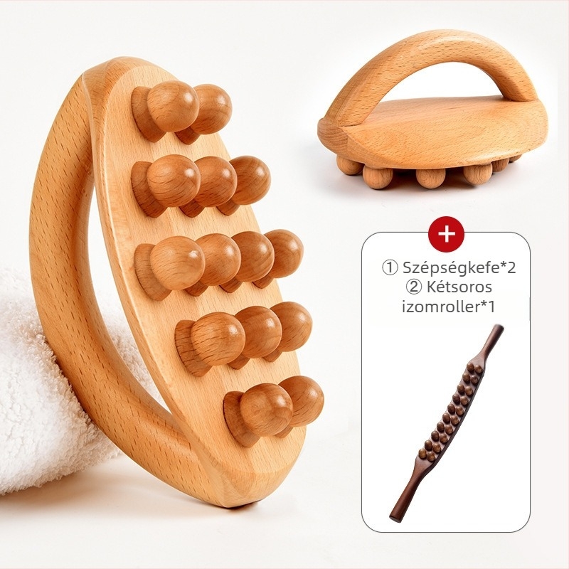 Műanyag vákuumkészülék egykezes masszázskefével és 20 ml illóolajjal