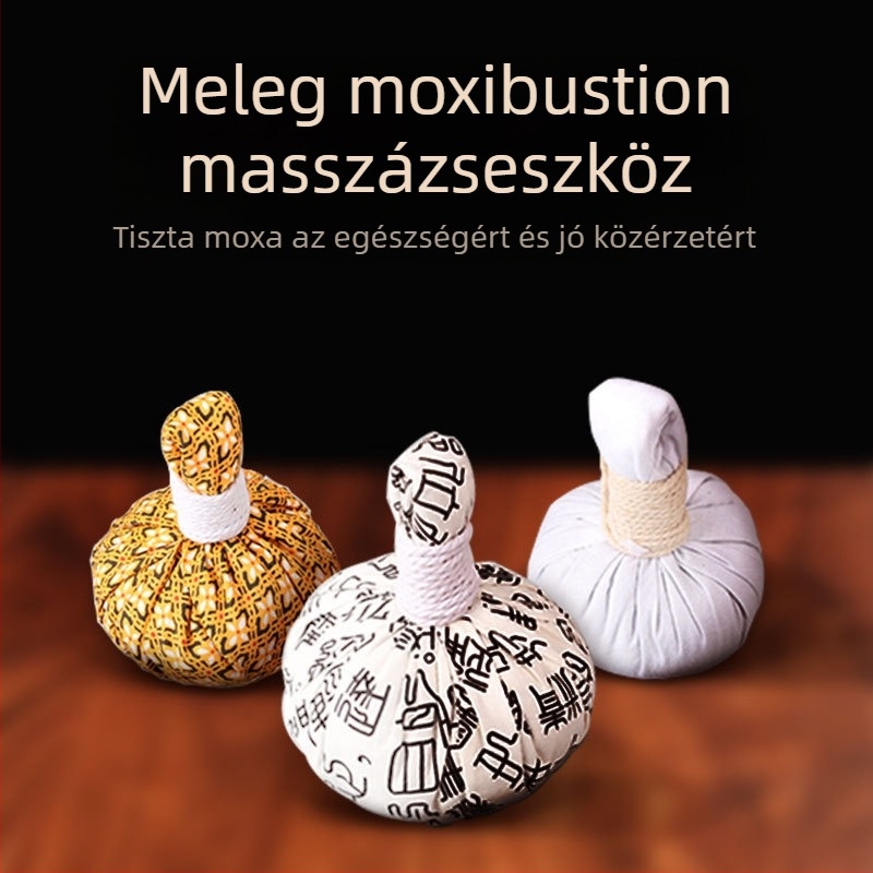 Ruyizhai Mugwort Gyógynövény Egészséglabda, Illatos Thai Masszázs Labda, Meleg Moxa Csomag, Szem- és Arc Kompresszió, 100 g