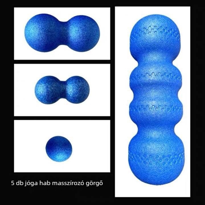Szilárd habhenger földimogyoró alakú golyóval az izomlazítás és fascia masszázs céljából (Anyag: Egyéb; Márka: Egyéb)