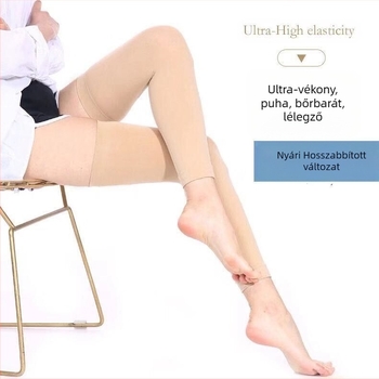 Hosszabb térdvédő meleg nyárra, vékony és légáteresztő, uniszex, nylonból