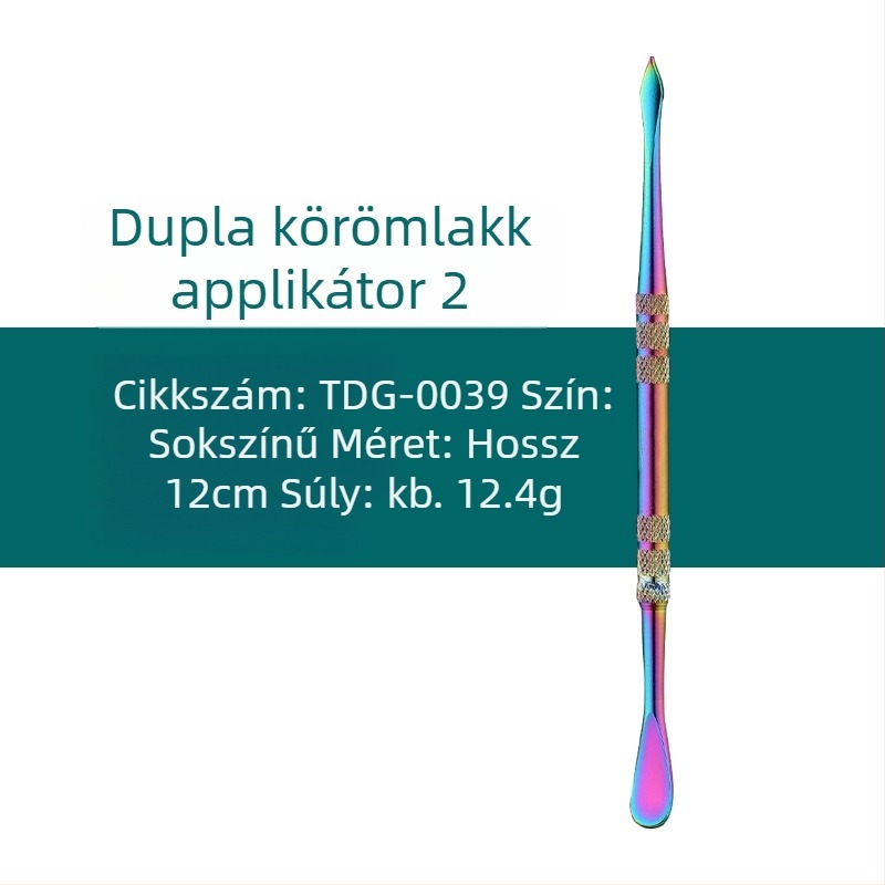 Nemesacélból készült pipatisztító és faragó eszközöket tartalmazó készlet, méretei 17,7 × 6 × 1,8 cm, tömege körülbelül 143 g; logó nyomtatás és magánmárka elérhető