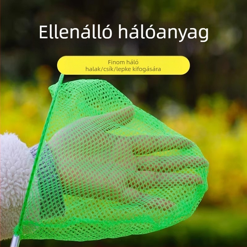 Kinyitható gyerekeknek szánt rovarfogó háló kültéri használatra, szitakötő és pillangó háló, Giant Finned King márka