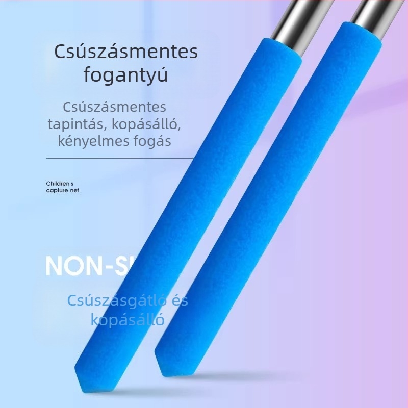 Kinyitható gyerekeknek szánt rovarfogó háló kültéri használatra, szitakötő és pillangó háló, Giant Finned King márka