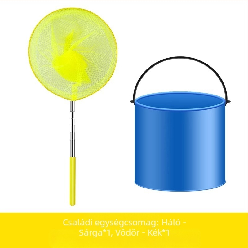 Kinyitható gyerekeknek szánt rovarfogó háló kültéri használatra, szitakötő és pillangó háló, Giant Finned King márka