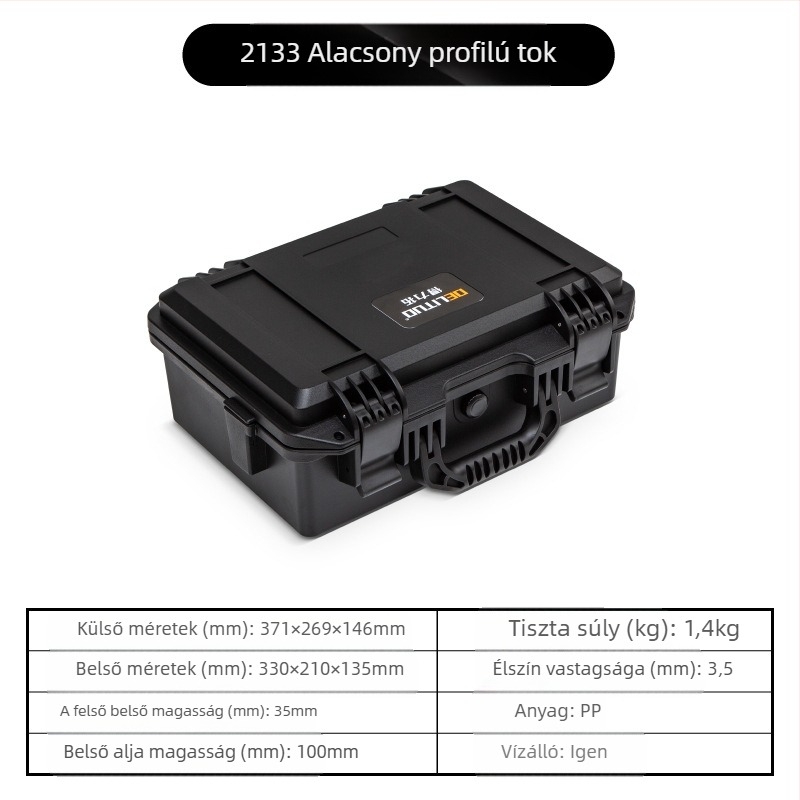 Védődoboz eszközök és készülékek számára, vízálló, hordozható, magas színvonalú biztonsági tároló