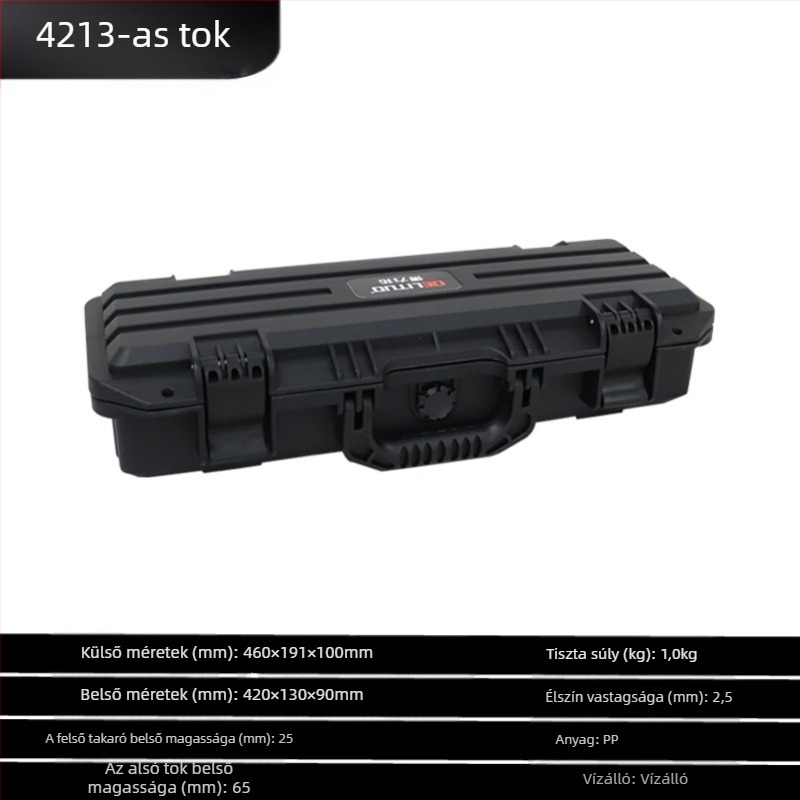 Védődoboz eszközök és készülékek számára, vízálló, hordozható, magas színvonalú biztonsági tároló