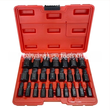 Csavar eltávolító készlet törött fejű csavarokhoz, imperial szabvány, többcsavaros kialakítás, 40Cr-V acél