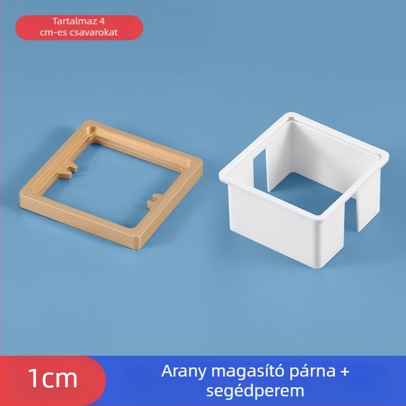 Type 86-os beépített négyszögletes elektromos doboz, megnövelt gyűrűvel és alsó nélküli doboz tömítésével, kapcsolópanel kompatibilis.