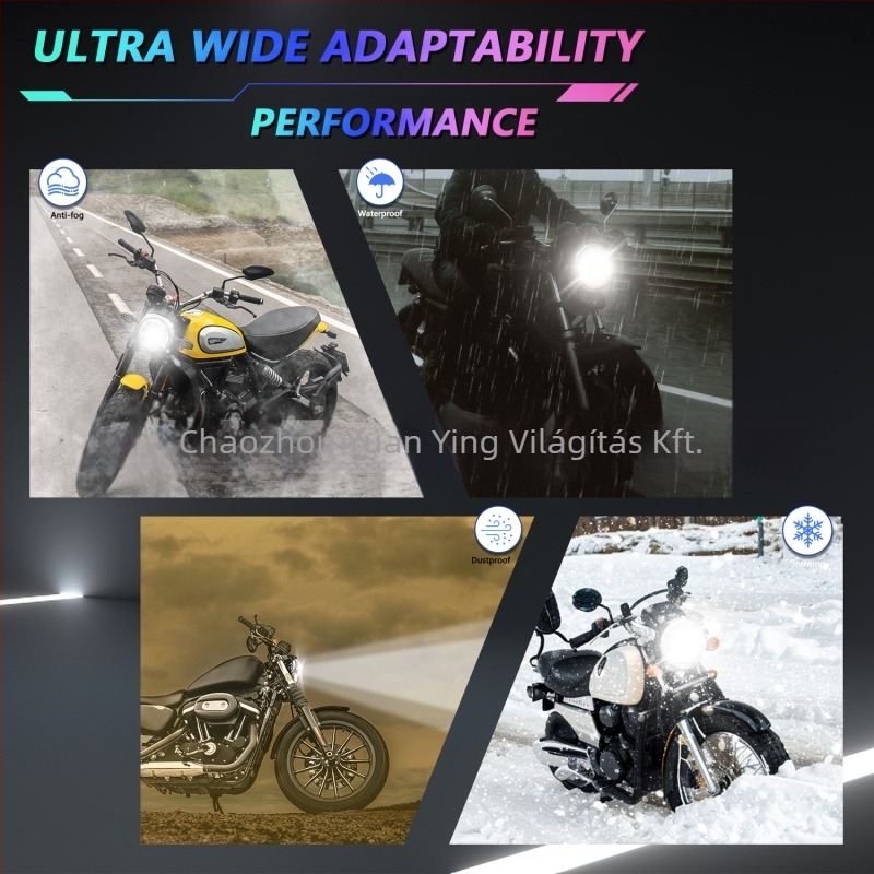 Wrangler motorkerékpár fényszóró - repülőgép-alumínium, LED, reflexív pohár