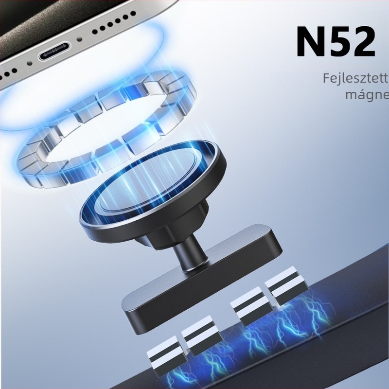 Kétszárnyú mágneses mobiltartó, univerzális kompatibilitás, mágneses rögzítés, vas felületekhez alkalmas, testreszabás elérhető