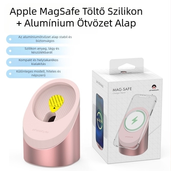 AhaStyle MagSafe asztali tartó iPhone 12–16-hoz, alumínium ötvözet, PT134