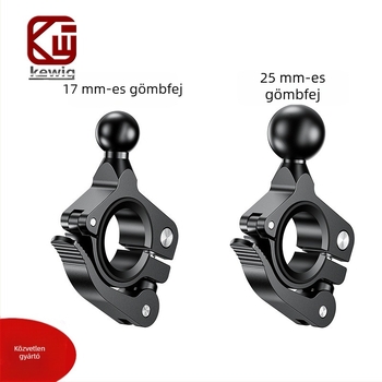Keweige telefon-tartó motorkerékpárhoz és kerékpárhoz 17 mm-es golyófejjel és 25 mm-es alumínium ötvözet kormánygyorskioldó alap (C3/C4)