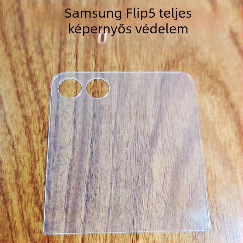 Edzett üveg kijelzővédő a Samsung Galaxy Z Flip5 külső kijelzőjére és a Z Fold5 kis kijelzőjére, HD élesség, magánélet védelem, ujjlenyomat-mentes, ütésálló