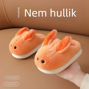 Gyerek beltéri papucs - Fumeier, nyúl szőr felső rész, EVA talp, 1–3 éveseknek, 2024 ősz bemutató