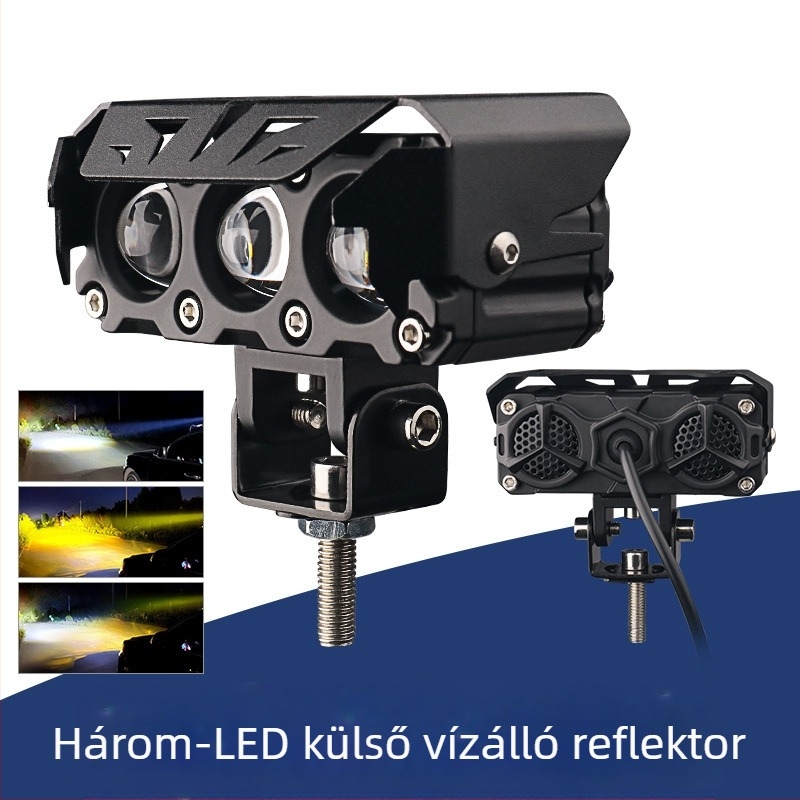LED motorkerékpár fényszóró, 50W, 9–36V, 4000LM, IP68