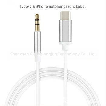 Carneel autóhifi adapter Apple 7 type-C: Lightning–3,5 mm fejhallgató csatlakozóval iPhone 13-hoz