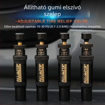 ALL-TOP digitális gumi deflátor szelep – hordozható toll alak, 0.7–2.1 nyomástartomány, minden modellhez kompatibilis, deflációs funkció