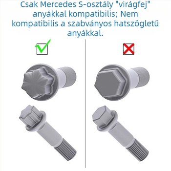 Acélból készült anti-lopás kerékcsatlakozó Mercedes-Benz S-Class