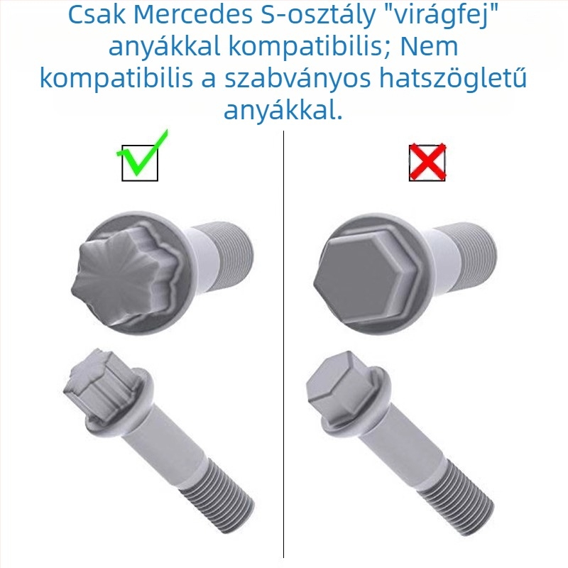 Acélból készült anti-lopás kerékcsatlakozó Mercedes-Benz S-Class