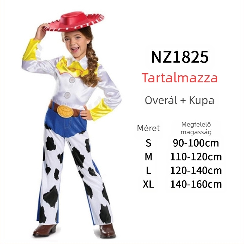 Woody jelmez családi színpadi előadásra – felnőtteknek és gyerekeknek, denim stílus, utcai divat, anyag Spandex és Nylon, fő anyag <30%, másodlagos 30–50%, 2023 tavasz