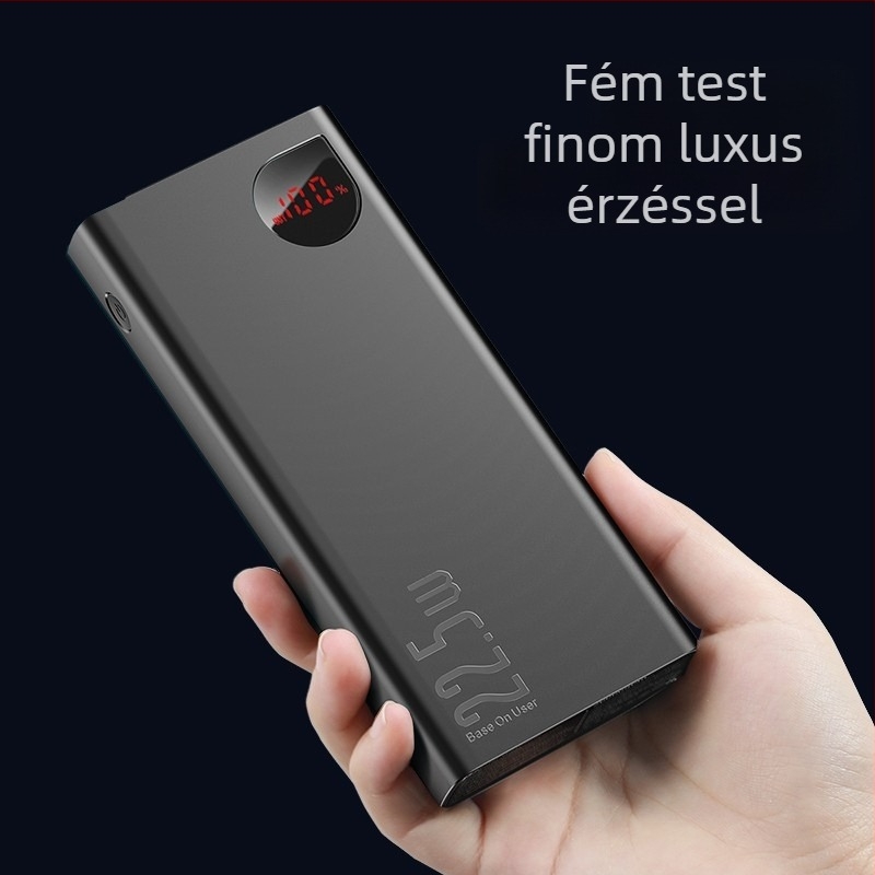 Baseus Adaman 20000mAh Li-polimer külső akkumulátor, 22,5W gyorstöltés, QC3.0, Modell 22
