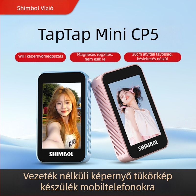 See peng CP5 mini – kompakt selfie eszköz kijelzővel, tükörrel és képernyő-projekcióval, időzítővel