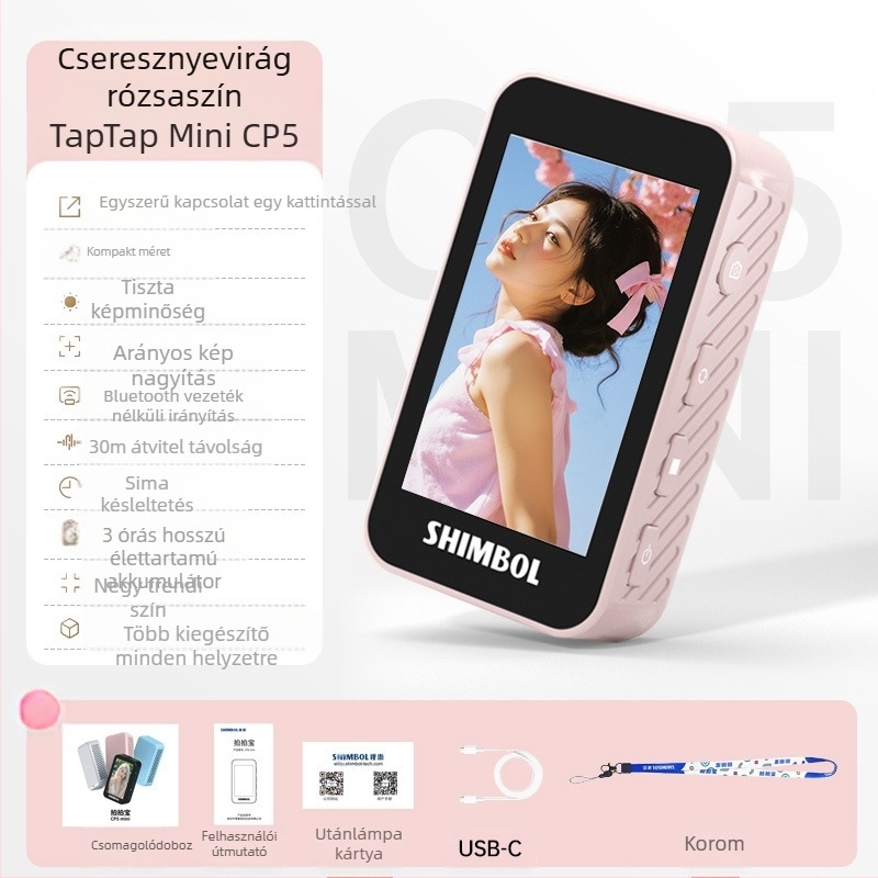 See peng CP5 mini – kompakt selfie eszköz kijelzővel, tükörrel és képernyő-projekcióval, időzítővel