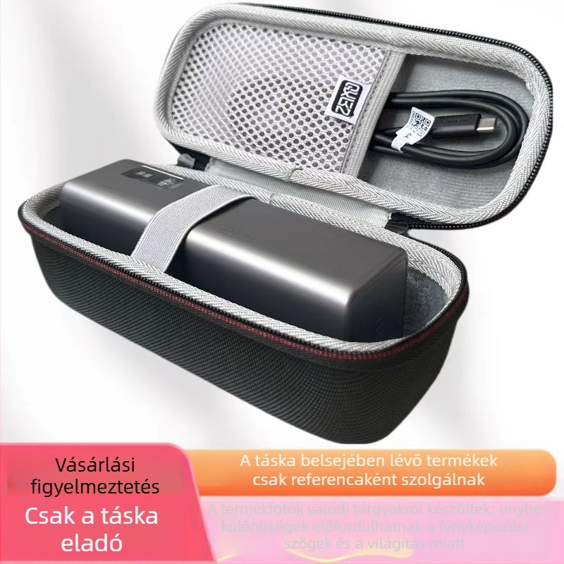 Cuktech No.15/No.20 energiaszlop tároló kemény EVA tok; anyagok: Oxford vászon + EVA + kristályos velúr; kidolgozás: hőátvitel; teherbírás: 10 kg