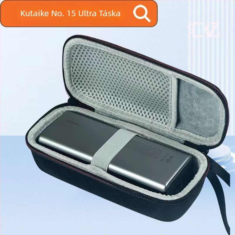 Cuktech No.15/No.20 energiaszlop tároló kemény EVA tok; anyagok: Oxford vászon + EVA + kristályos velúr; kidolgozás: hőátvitel; teherbírás: 10 kg