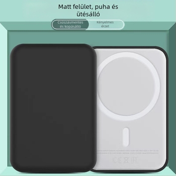MagSafe vezeték nélküli külső akkumulátor védőtok Apple számára – TPU, injekciós öntés, ütésálló, ujjlenyomat-mentes, kreatív dizájn