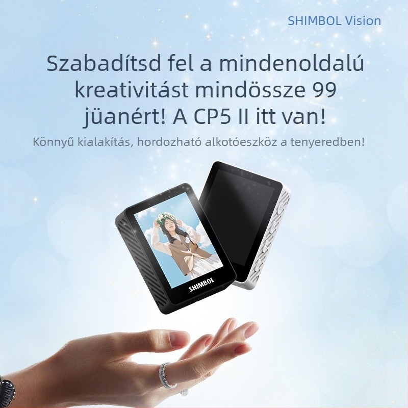 CP5 II Hátsó selfie eszköz mobiltelefonhoz, vezeték nélküli képernyő-projekció, maxim terhelhetőség 2–5 kg, tömeg 62 g