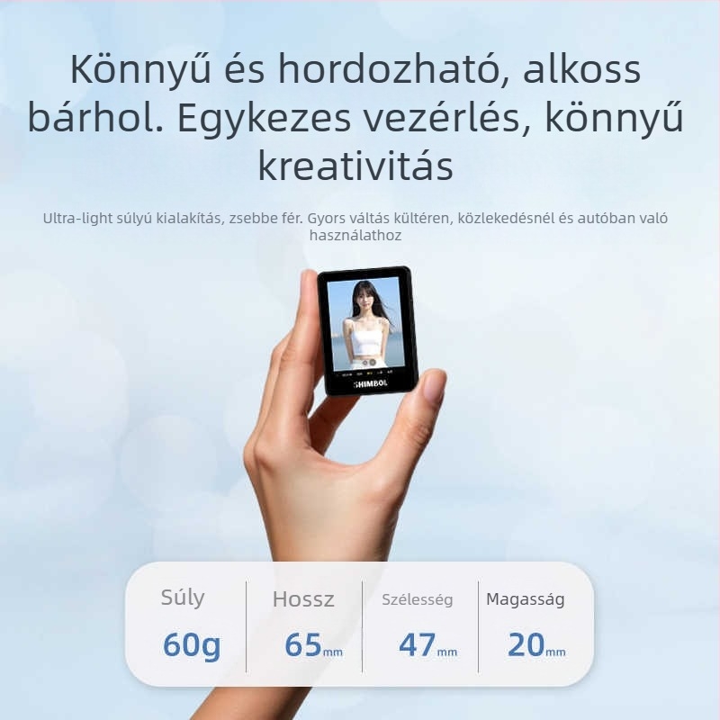 CP5 II Hátsó selfie eszköz mobiltelefonhoz, vezeték nélküli képernyő-projekció, maxim terhelhetőség 2–5 kg, tömeg 62 g