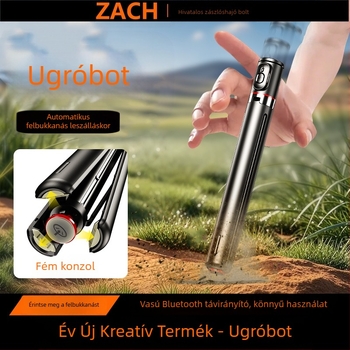 Fotózásra és videózásra készült állvány ABS+alumínium ötvözetből, képstabilizálás, beépített LED-fény, Bluetooth, távirányító