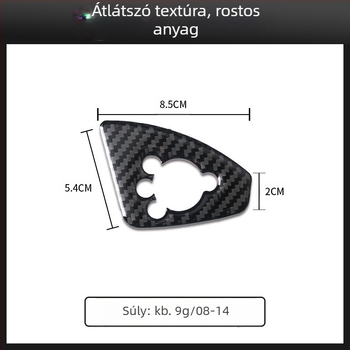 Audi TT (2008-2014) Valódi szénszálas ajtó gombpanel dekor, testreszabható belső kialakítás logónyomtatással
