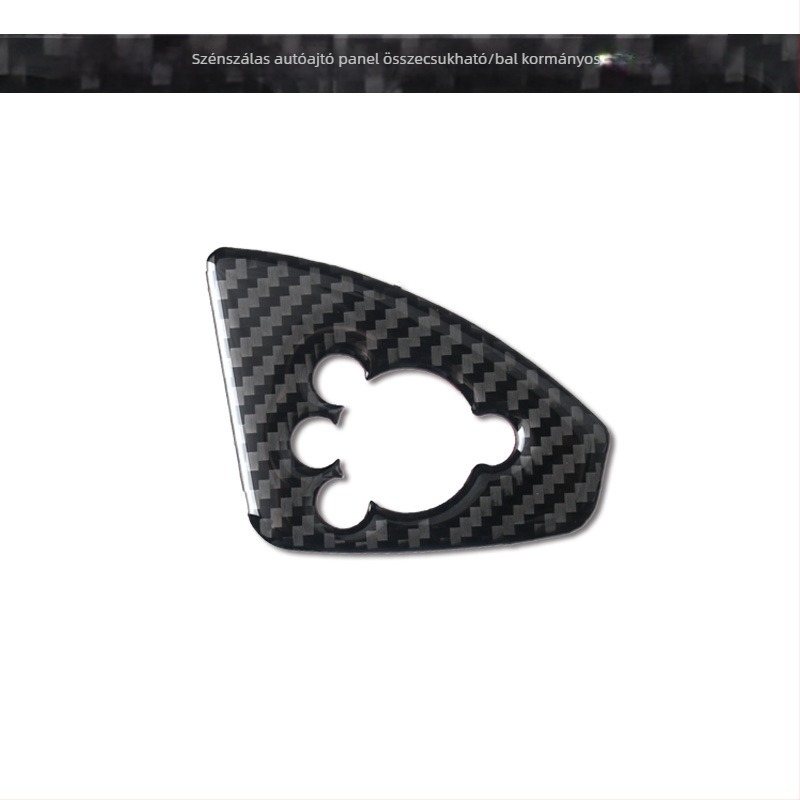 Audi TT (2008-2014) Valódi szénszálas ajtó gombpanel dekor, testreszabható belső kialakítás logónyomtatással