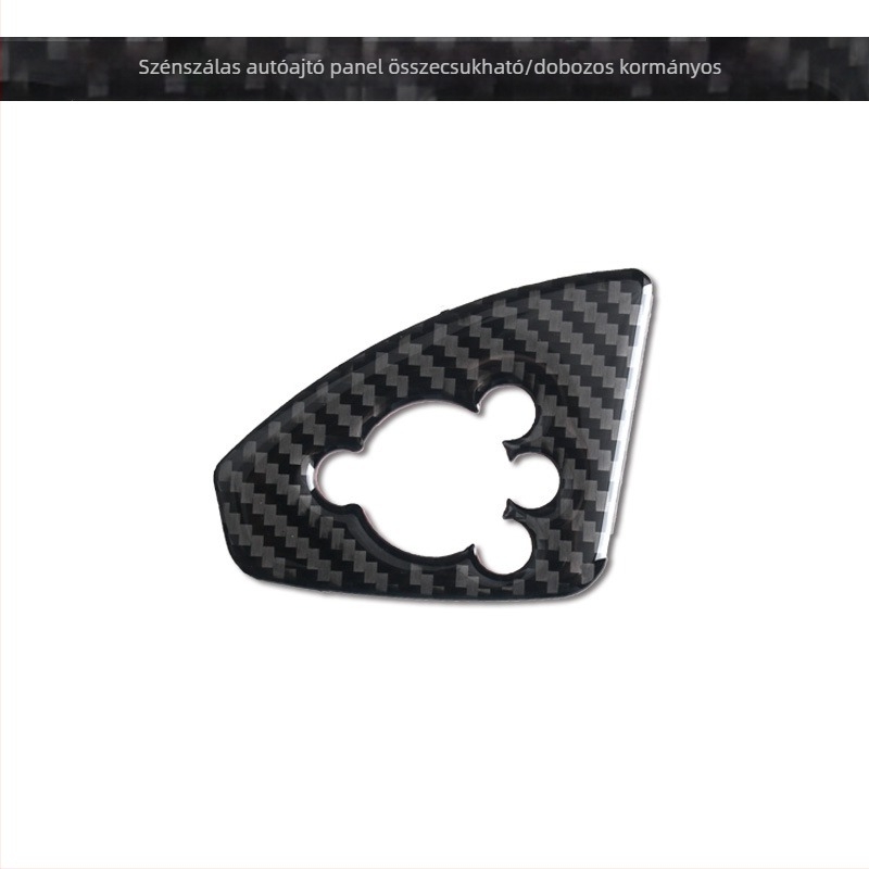 Audi TT (2008-2014) Valódi szénszálas ajtó gombpanel dekor, testreszabható belső kialakítás logónyomtatással
