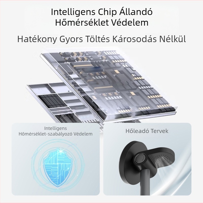 Menoway 15W 3-in-1 Vezeték nélküli töltőállvány Apple iPhone-hoz, QC3.0, CE/ROHS, 3A kimenet