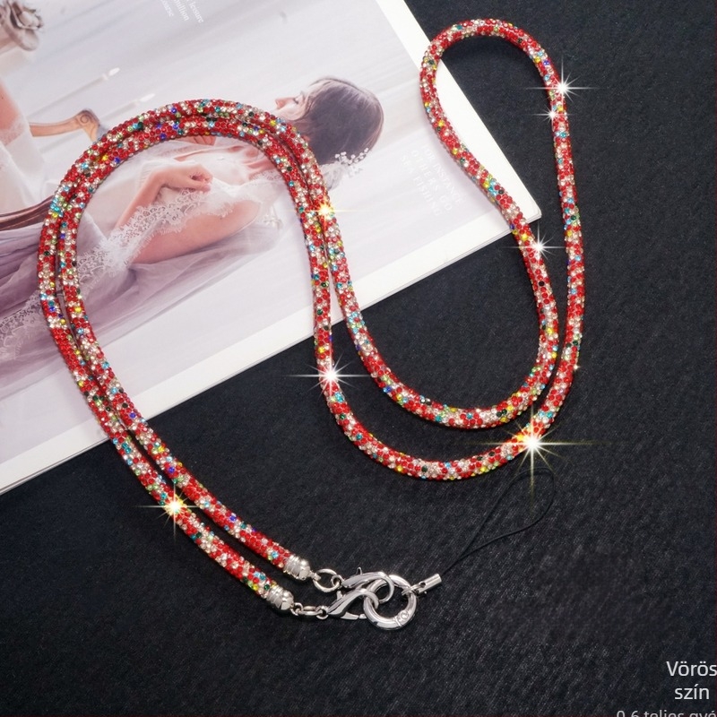 Telefonszettyű PU anyagból, kézzel készített, magas elasztikus pamutszál, fém csat, Blo bao márka