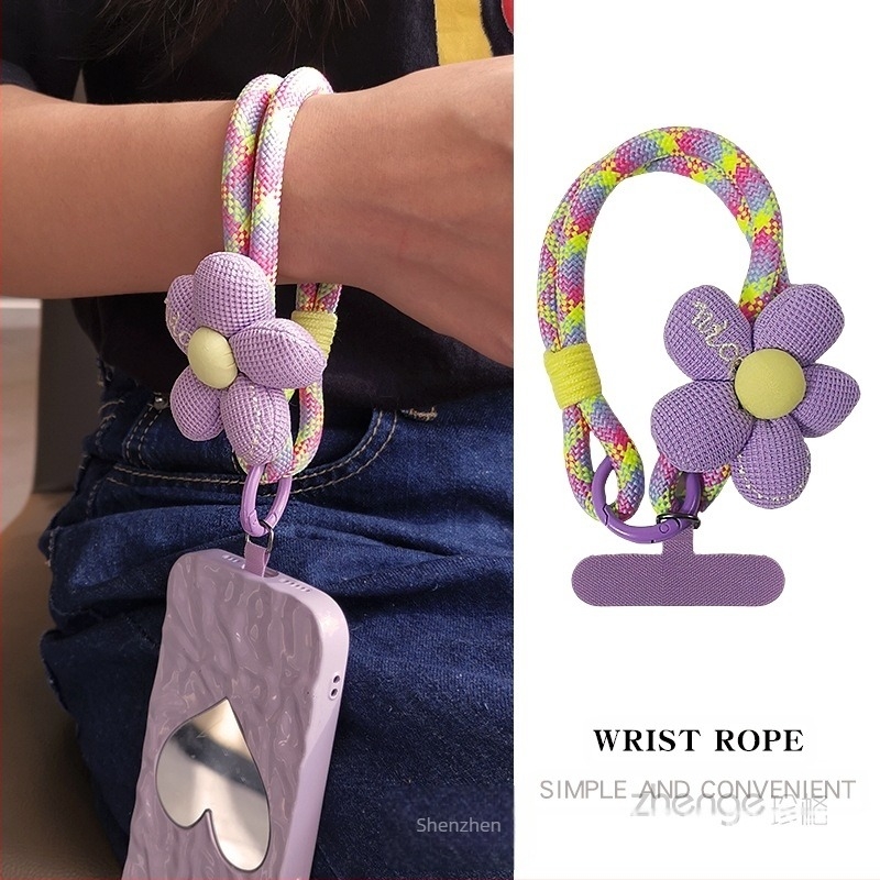 Mobiltelefon pánt a csuklóra, nőies stílus, nejlon zsinór, fém csat, Zhenge márka
