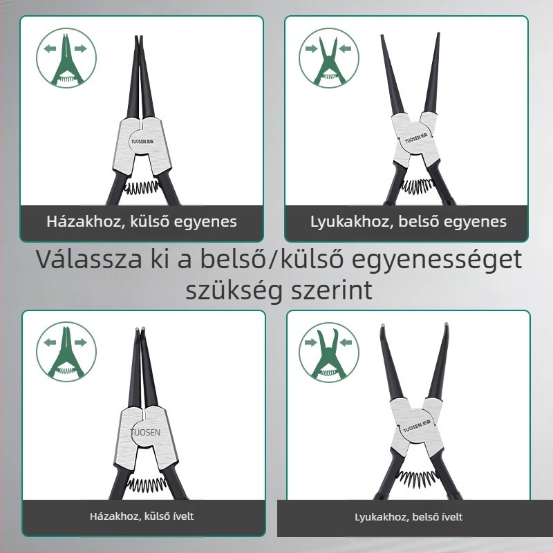 Tuosen circlip fogó – 90° fej, tömeg 0,50, cserélhetetlen fej