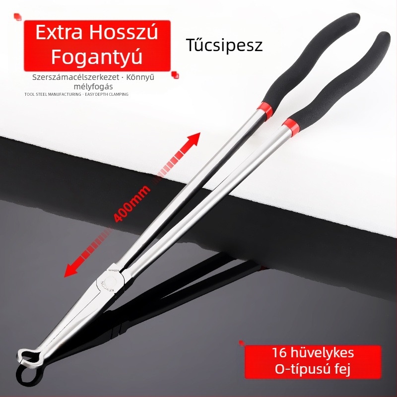 KEYCON tűhegyű fogó, hegyes szájjal, standard kivitel