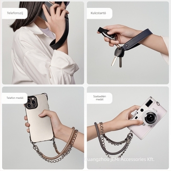 Ötvözetből készült DIY telefonnyaklánc, Ins stílus, kulcstartó medállal, levehető DIY elem