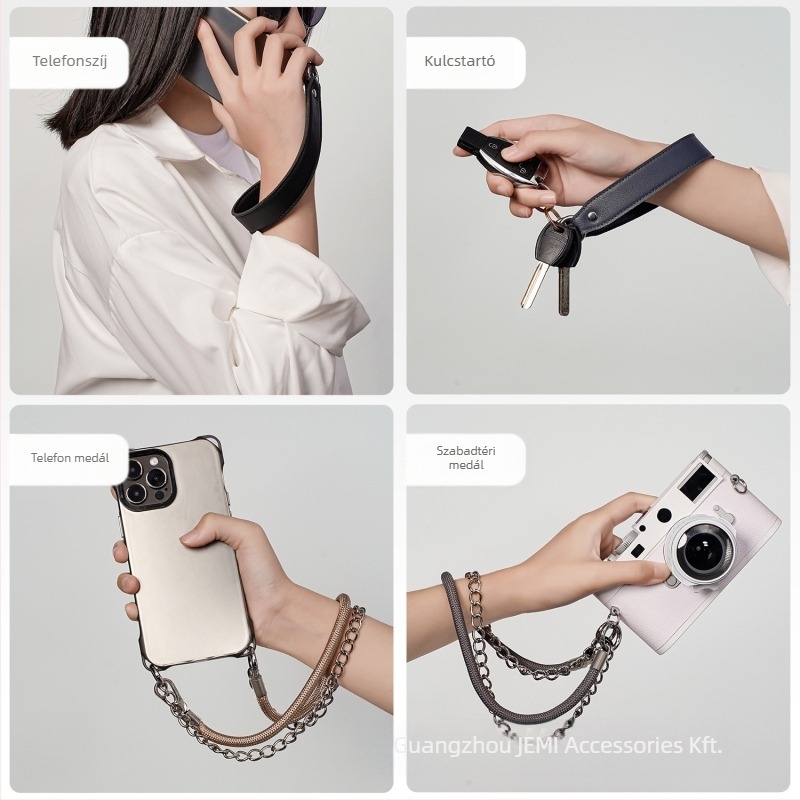 Ötvözetből készült DIY telefonnyaklánc, Ins stílus, kulcstartó medállal, levehető DIY elem