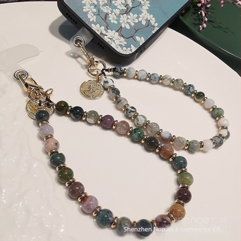 Zhenge mobiltelefon zsinór – kézzel készített, uniszex, fém csatával