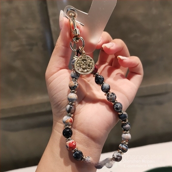 Zhenge mobiltelefon zsinór – kézzel készített, uniszex, fém csatával