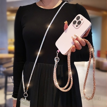 Jane márkájú női kézzel készített telefonhordozó pánt geometriás medállal, multifunkcionális